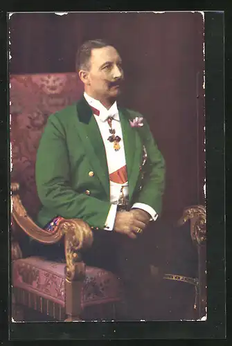 AK Kaiser Wilhelm II. im Anzug