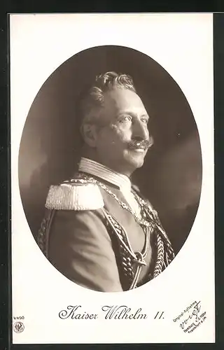 AK Kaiser Wilhelm II. in eleganter Uniform