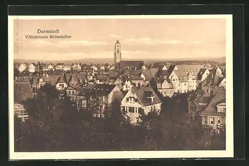 AK Darmstadt, Villenkolonie Böllenfalltor