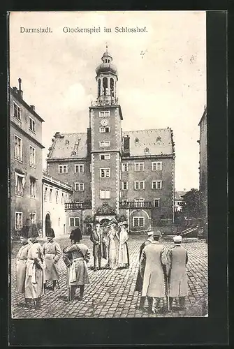 AK Darmstadt, Glockenspiel im Schlosshof