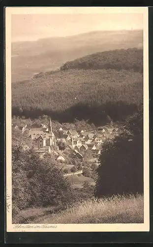 AK Schmitten / Taunus, Panoramablick von der Bergwiese