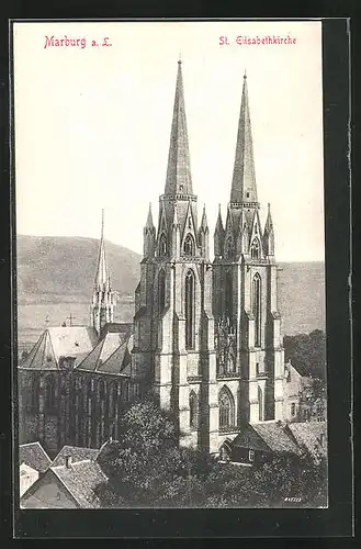 AK Marburg / Lahn, St. Elisabethkirche