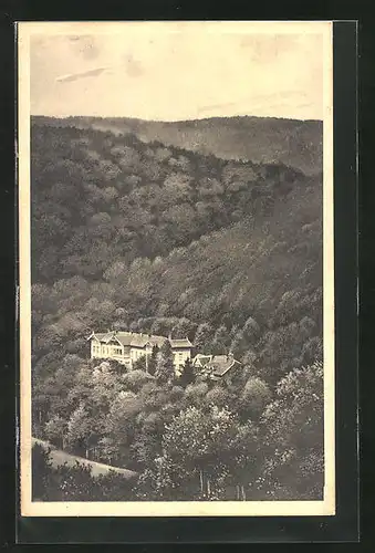 AK Gernrode / Harz, Haus Hagental und Villa Waldfrieden