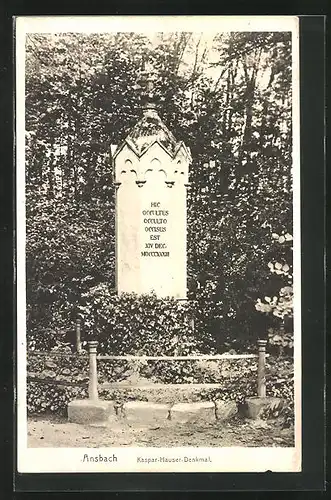 AK Ansbach, Kaspar-Hauser-Denkmal