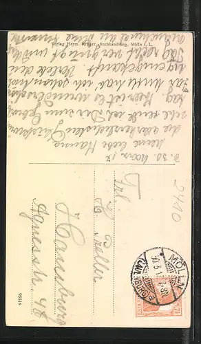 AK Mölln i. L., Villenpartie bei Hegesee