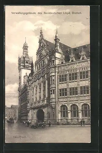 AK Bremen, Verwaltungsgebäude des Norddeutschen Lloyd, Hauptfront