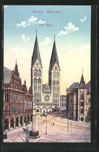AK Bremen, Marktplatz und Dom