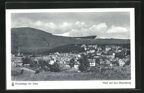 AK Braunlage / Harz, Blick zum Wurmberg