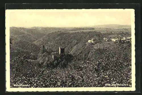 AK Manderscheid /Eifel, Blick vom Belvedère