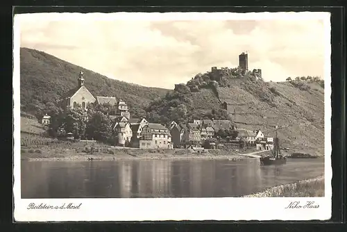 AK Beilstein a.d. Mosel, Blick über die Mosel