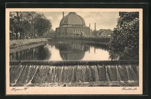 AK Hagen i. W., Blick zur Stadthalle