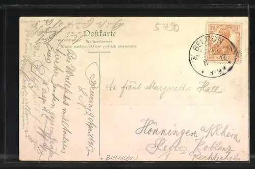 AK Beuron, Donautal mit Mauruskapelle
