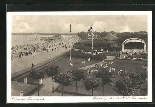 AK Ostseebad Travemünde, Konzertgarten des Städt. Kursaales