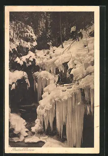 AK Oberstdorf, Partie am Brettachklamm