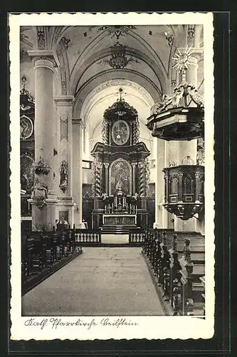 AK Beilstein, Inneres der Kath. Pfarrkirche