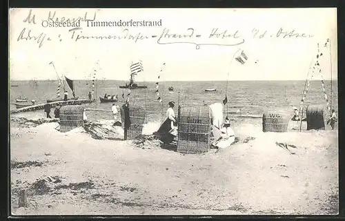 AK Ostseebad Timmendorferstrand, Strandleben