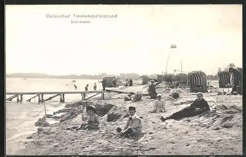 AK Ostseebad Timmendorferstrand, Strandleben