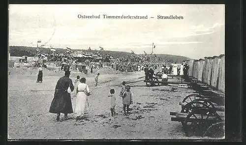 AK Ostseebad Timmendorferstrand, Strandleben