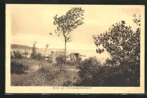 AK Ostseebad Timmendorferstrand, Blick zum Strand