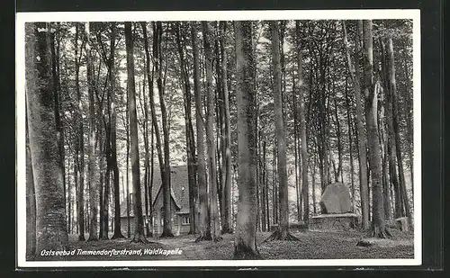 AK Ostseebad Timmendorferstrand, Blick zur Waldkapelle