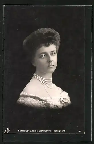AK Herzogin Sophie Charlotte von Oldenburg