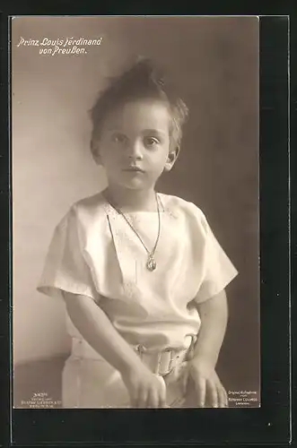 AK Prinz Louis Ferdinand von Preussen, Kinderbild