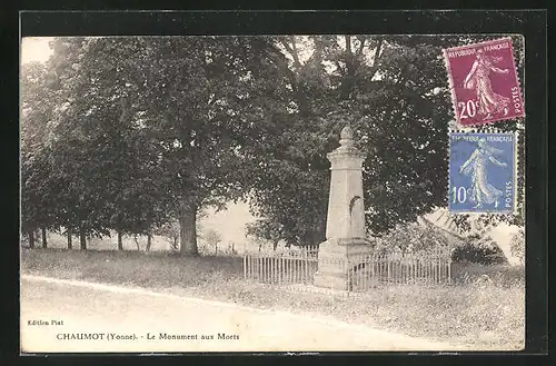 AK Chaumont, Le Monument aux Morts