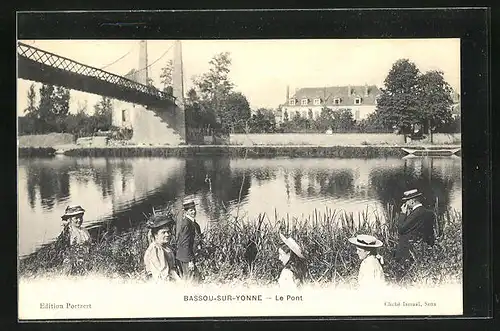 AK Bassou-sur-Yonne, Le Pont