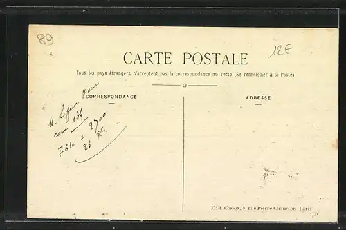 AK Montacher, Le Chateau de Vertron pris du Parc