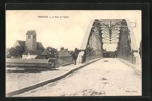 AK Monèteau, Le Pont et l`Èglise