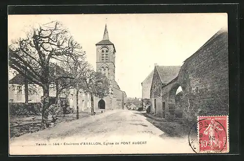 AK Avallon, Eglise de Pont Aubert