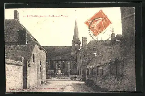 AK Piffonds, La Route de Verney, L`Eglise