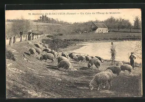 AK Saint-Sauveur, Un Coin de l`Etang de Moutiers