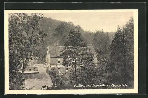 AK Hermsdorf / Thüringen, Gasthaus Ziegenmühle