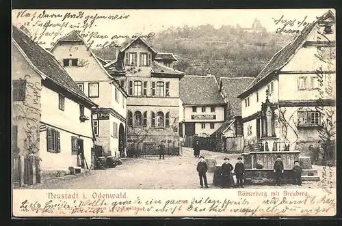 AK Neustadt / Odenwald, Römerberg mit Breuberg