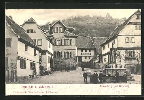 AK Neustadt / Odenwald, Römerberg mit Breuberg