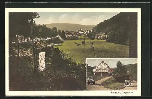 AK Rod a. d. Weil, Pension Ziegelhütte, Ortspanorama