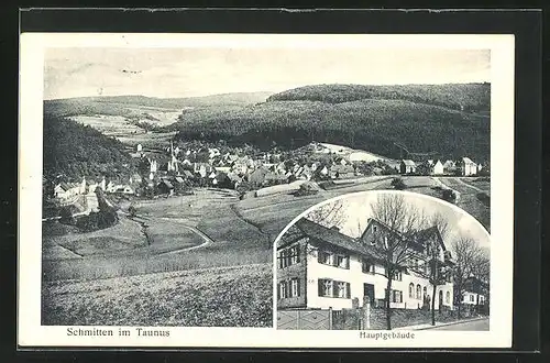 AK Schmitten / Taunus, Erholungsheim-Hauptgebäude, Panorama