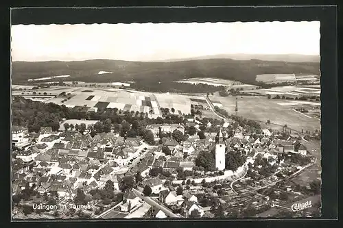 AK Usingen / Taunus, Luftaufnahme des Ortes