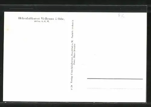 AK Vielbrunn / Odenwald, Totale von der Bergwiese gesehen