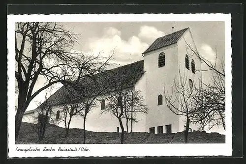 AK Hainstadt / Odenwald, evangelische Kirche