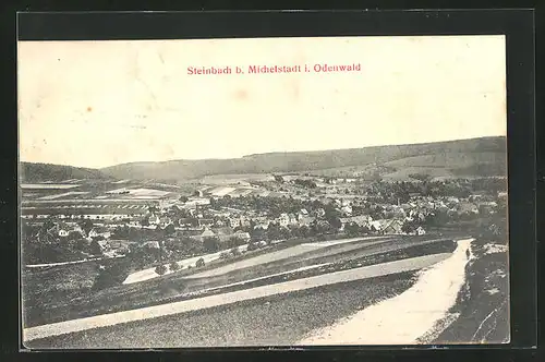 AK Steinbach / Odenwald, Ortspanorama