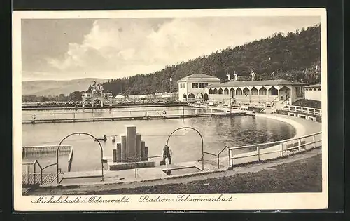 AK Michelstadt / Odenwald, Stadion Schwimmbad