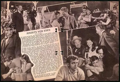 Filmprogramm DNF, Jenseits von Eden, Julie Harris, james Dean, Burl Ives, Regie Elia Kazan