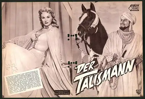 Filmprogramm DNF, Der Talismann, George Sanders, Rex Harisson, Virginia Mayo, Regie David Butler