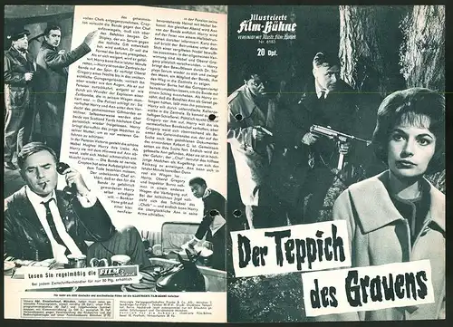 Filmprogramm IFB Nr. 6183, Der Teppich des Grauens, Karin Dor, Werner Peters, Carl Lange, Regie Dr. Harald Reinl