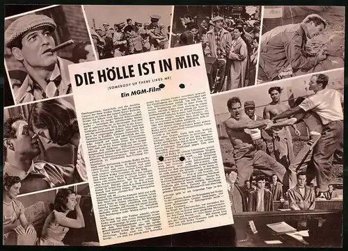 Filmprogramm DNF, Die Hölle ist in mir, Paul Newman, Pier Angeli, Sal Mineo, Regie Robert Wise