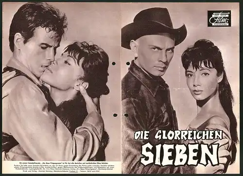 Filmprogramm DNF, Die glorreichen Sieben, Yul Brynner, Eli Wallach, Steve McQueen, Regie John Sturges