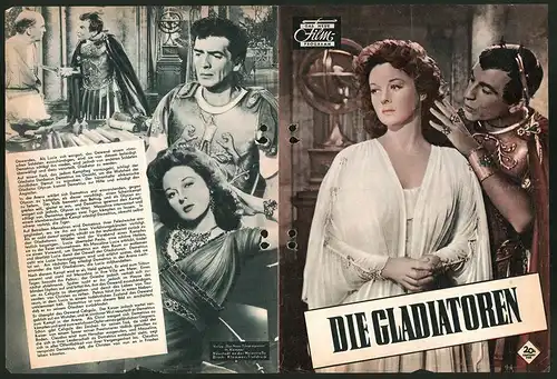 Filmprogramm DNF, Die Gladiatoren, Victor Mature, Susan Hayward, Michael Rennie, Regie Delmer Daves