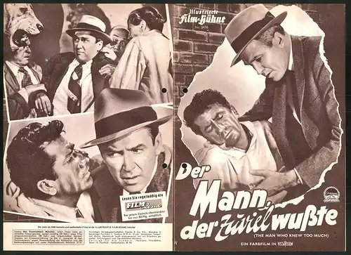 Filmprogramm IFB Nr. 3476, Der Mann der zuviel wusste, James Stewart, Doris Day, Daniel Gélin, Regie Alfred Hitchcock